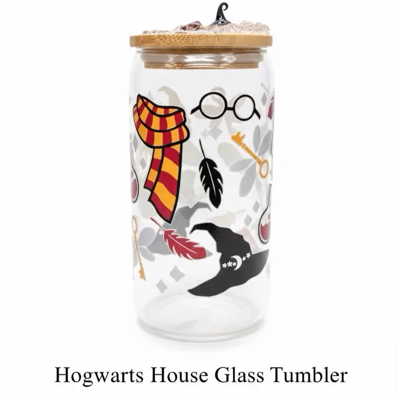 Harry Potter Glass tumbler 16onz Drinkware Cup Portable