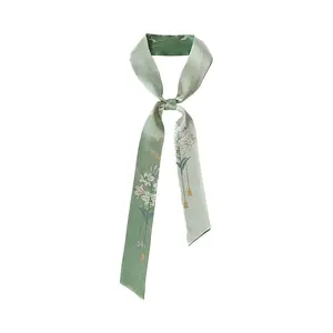 "Lily" Silk Skinny Scarf "Lily" Silk Skinny Scarf