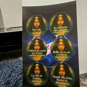 Stickers de Oshún.  Oshún Stickers.