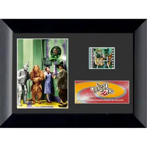 212 MAIN Wizard Of Oz Series 4 Minicell Film Cells Photo - 5x7 in Authentic Certified, Hand-Selected, Double-Mounted Rectangular Wooden Frame Collectible Display Art for Sports Collectors