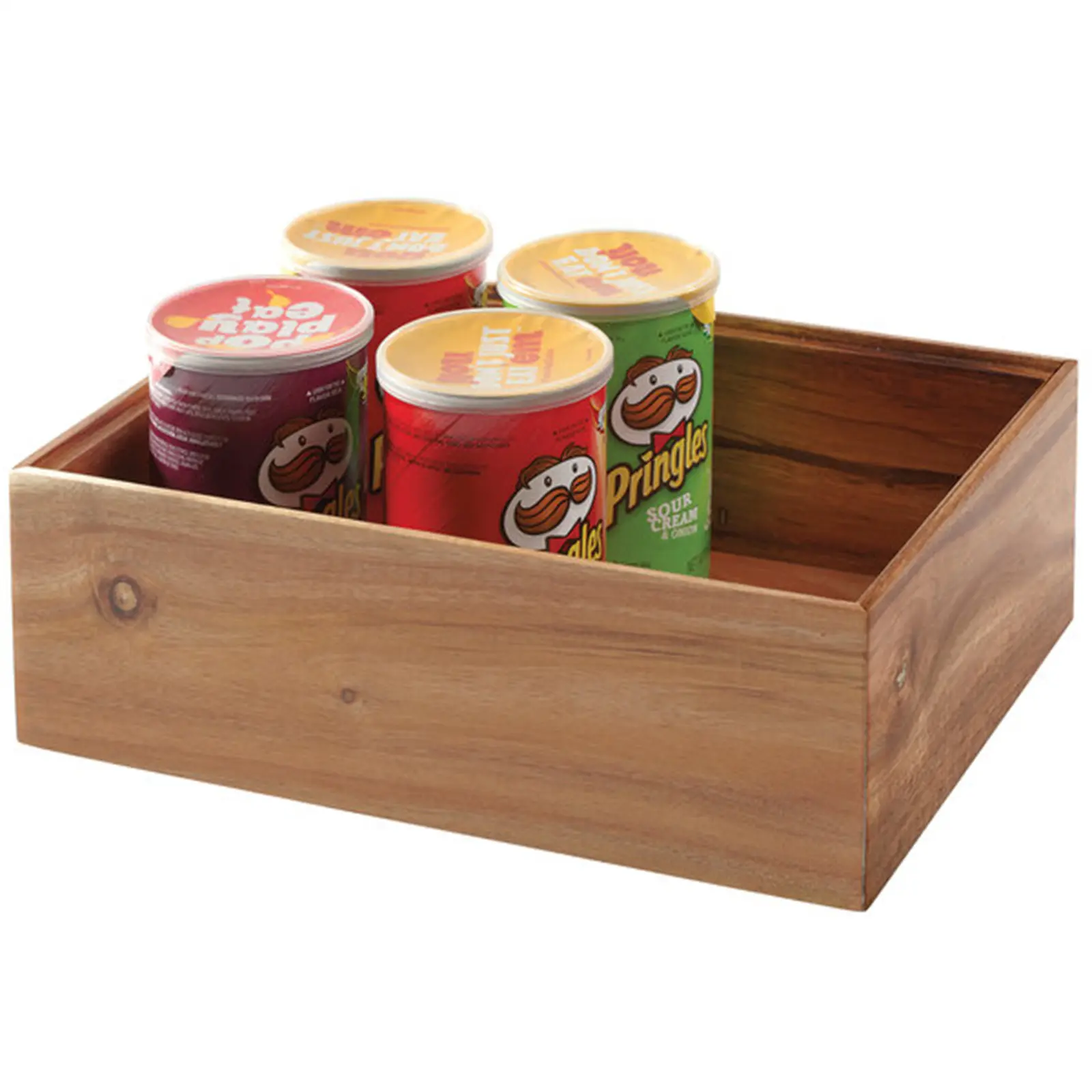 GET Enterprises WB-1294WD-UR Urban Renewal 12" x 9" x 4" Urban Rustic Rectangular Stackable Wood Display Box WS-375WB1294WUR