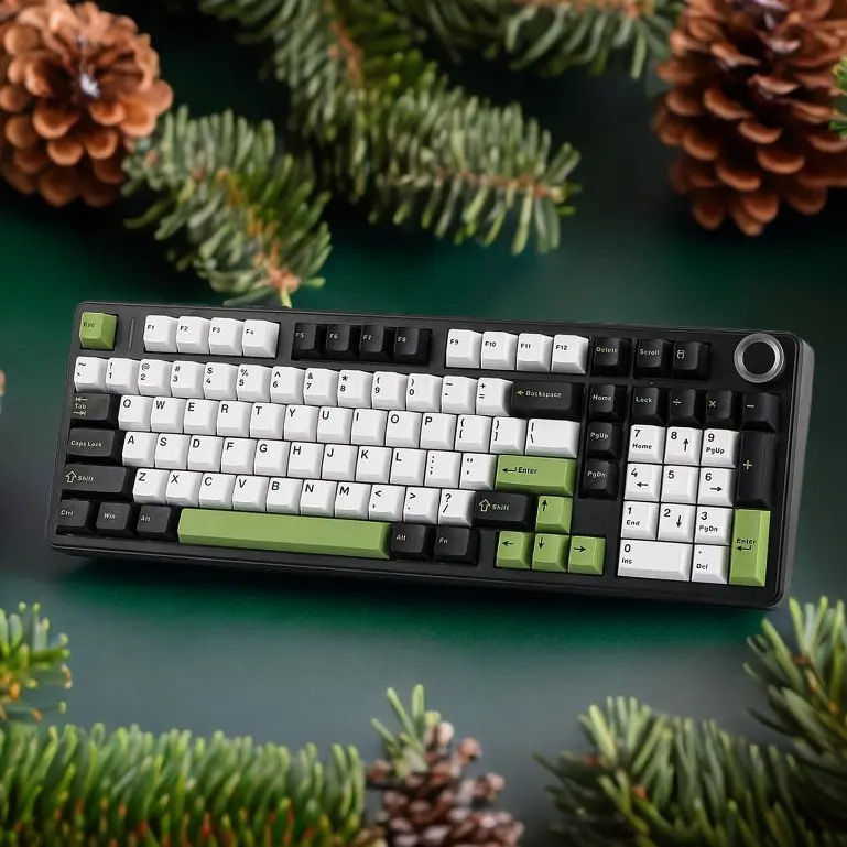 <NEW>AULA F99 Pro Creamy Wireless Mechanical Gaming Keyboard with Knob Control,Full Size keyboard,Tri-Mode BT5.0/USB-C/2.4GHz Hot Swappable Custom Keyboard,Pre-lubed Linear Switches,Gasket Structure,RGB Backlit Computer Keyboards PC accessories