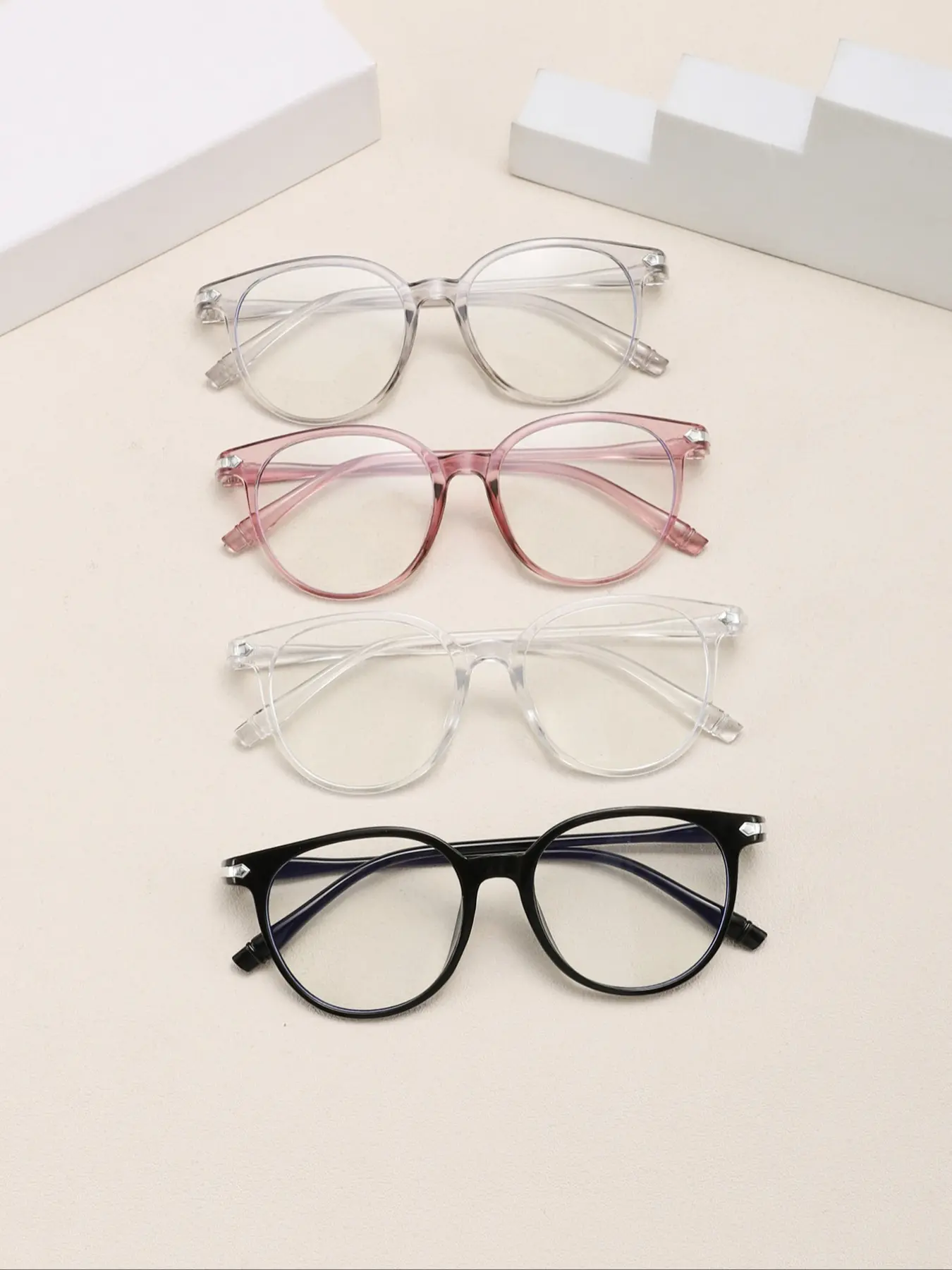 Unisex High-Quality Casual Round Frame Glasses, Anti-Blue Light PC Lenses, Boho Style, Perfect for Work & Daily Wear, Bluelight Glasses, Casual Style Eyewear, High Quality Eyeglasses, Casual Stylish Glasses