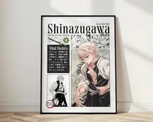 Demon Slayer Poster, Sanemi Shinazugawa Art Print, Infinity Castle Anime Decor