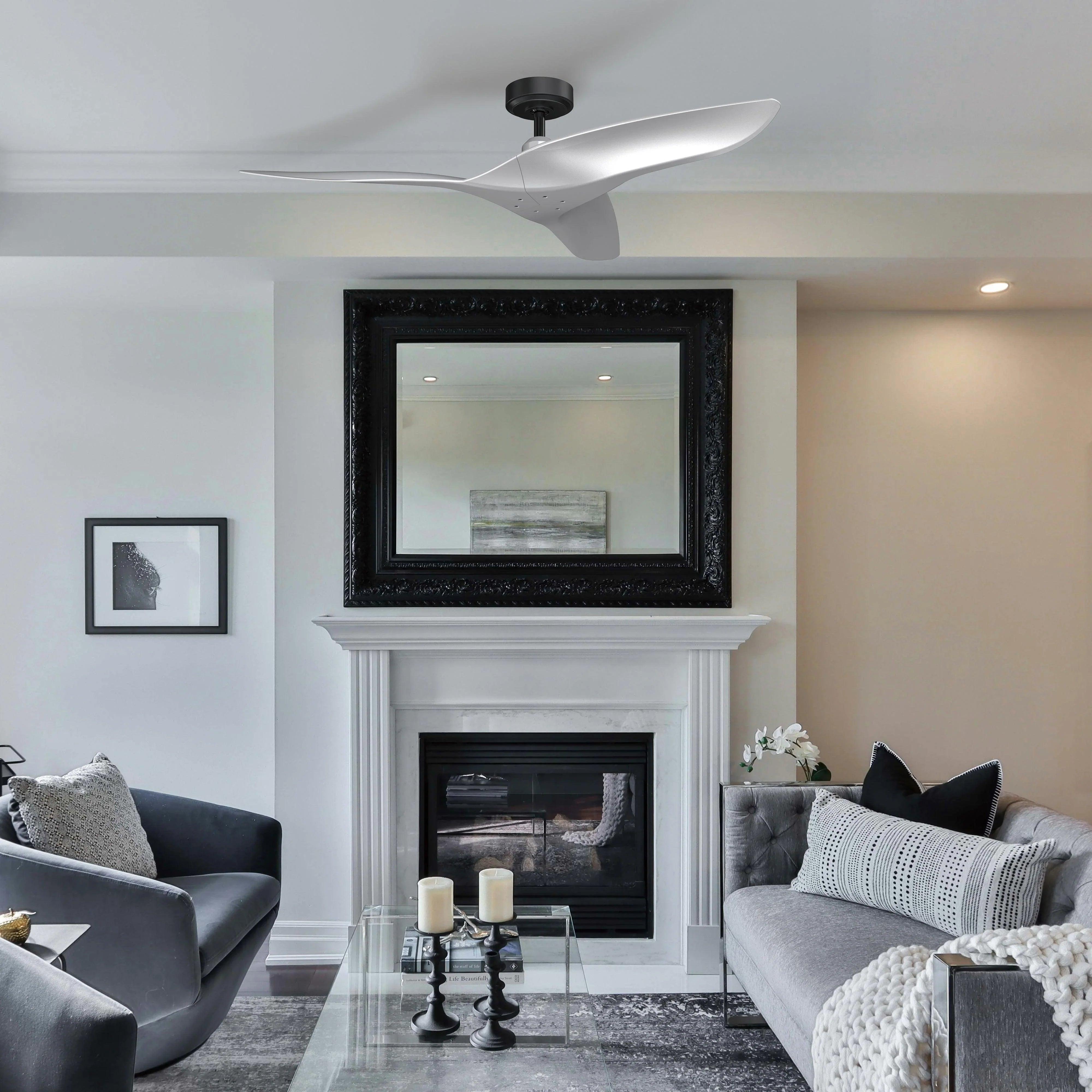 52" Punjab Industrial DC Motor Ceiling Fan with Remote Control Downrod Mount