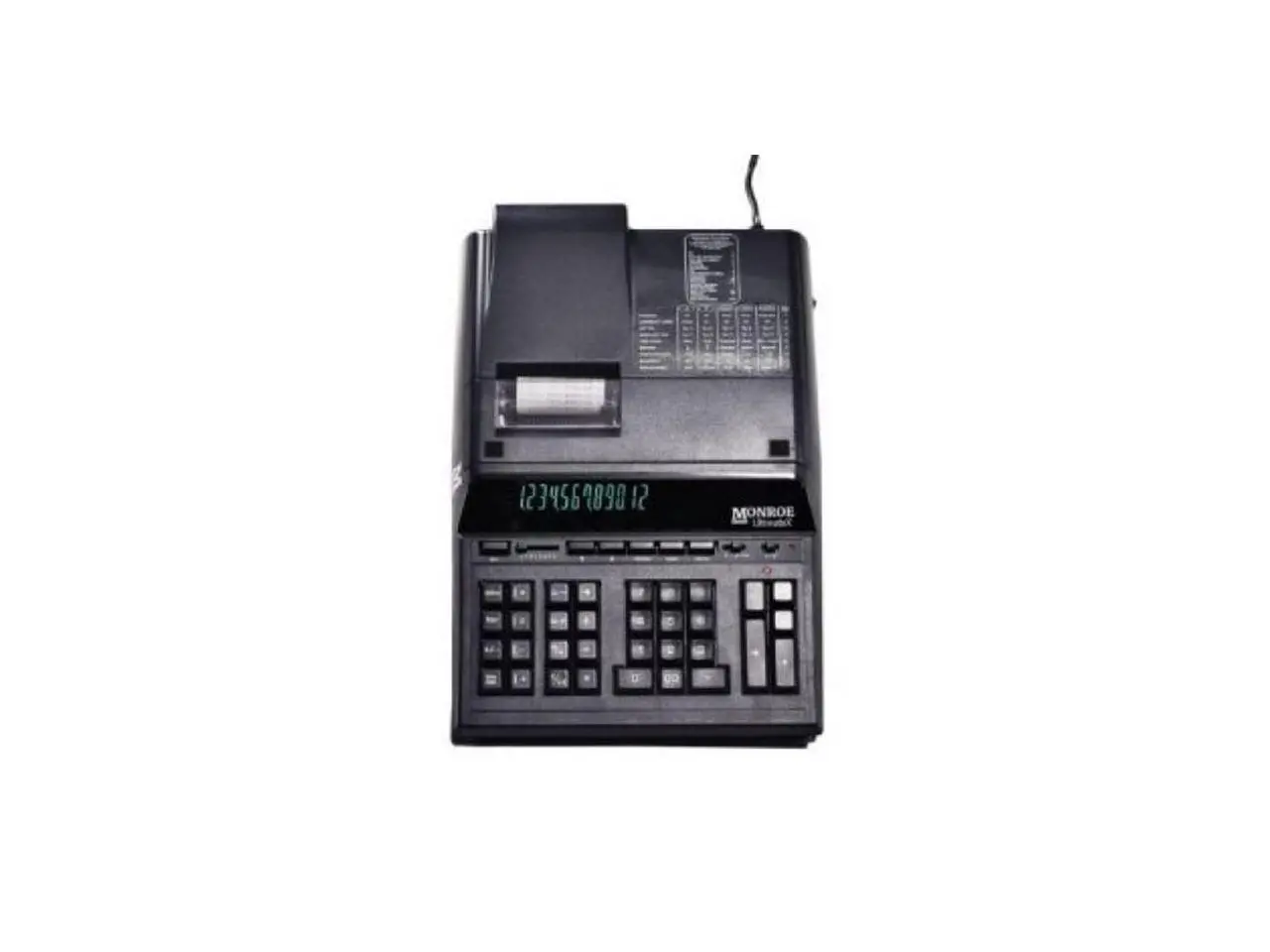 Monroe MNEULTIMATEXB Ultimatexb 12 Digit IKT Desk & Print Calculator, Black Monroe MNEULTIMATEXB Ultimatexb 12 Digit IKT Desk & Print Calculator, Black