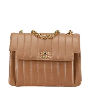 Pre-owned CHANEL Lambskin Shoulder Bags Mademoiselle Coco Mark Shoulder Bag