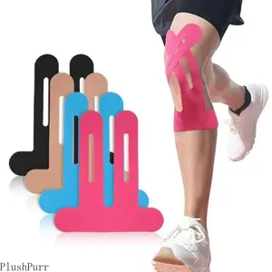 12-Pack Knee Muscle Tape | Kinesiology Sports Tape | Runner's Knee Support | Knee Muscle Patch outdoorfun