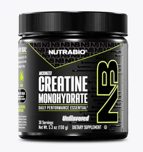 NutraBio Creatine Monohydrate Powder
