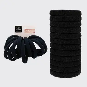Recycled Nylon Medium Elastics 12pc- Black Recycled Nylon Medium Elastics 12pc- Black