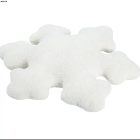 Christmas Snowflake Plush Pillow, Winter Snowflake Pillow, Christmas Gift for Men & Women, 1 Count Cute Warm Plush Cushion, Winter Home Decoration Sofa Bed Pillow, Snowflow Shaped Throw Pillow, Stuffed Toys for Adults, Soft Plush Toy, Christmas gift,