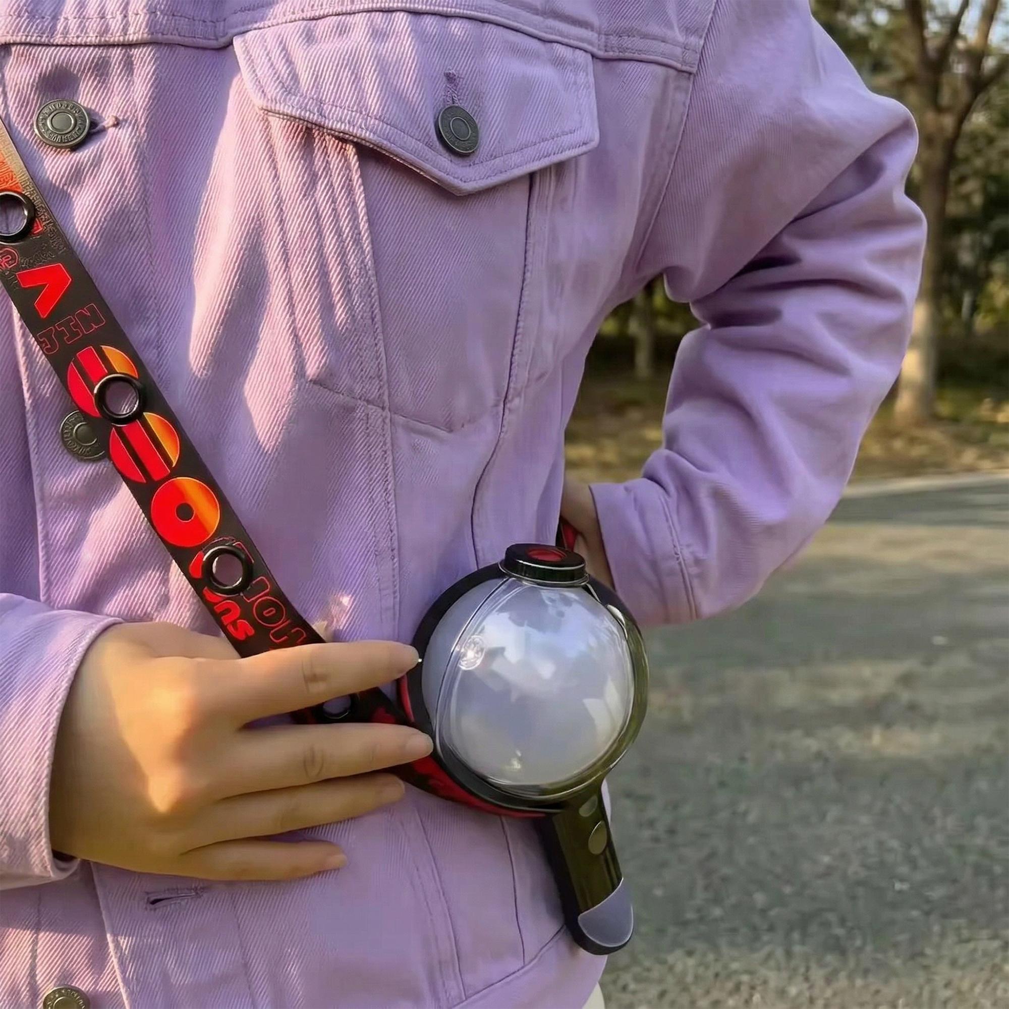 Kpop Lightstick Strap Fanmade Layard Support Model Phone Lanyard Adjustable Durable Lightweight with Random Stickers Concert Tour Accessories Cute Gift for Fans