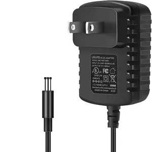 LEKATO Guitar Bass Effect Pedal Power Supply Adapter, with US Plug, DC 9V, 100V-240V, 5FT Cable, for Music Lovers Friends Gift