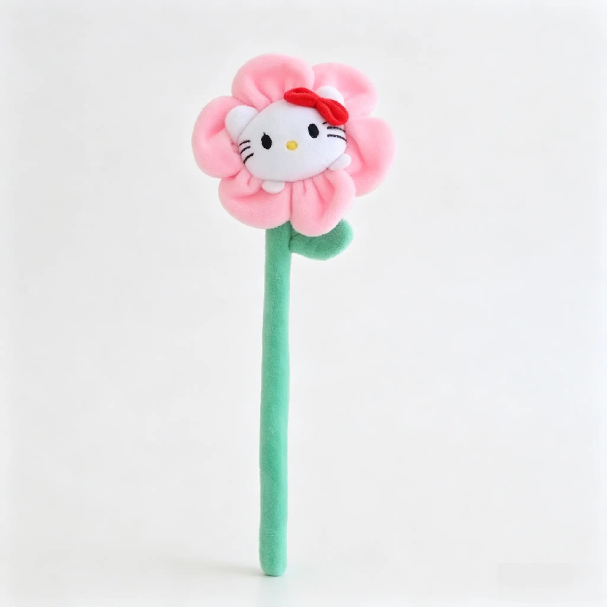 Sanrio Hello Kitty Sunflower Flexible Doll, Bendable Pose‑able Figure Toy for Home Desktop Decor Kids Collectible Gift