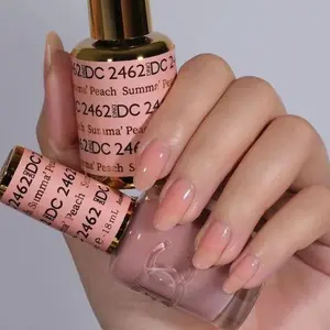 DND DC 2462 Summa Peach Gel and Lacquer Duo nail care nail art sheer spring color