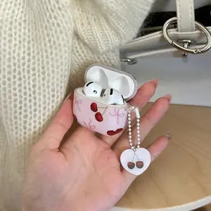 Protective Case Compatible with AirPods Pro2/pro3, Cherry Design, Fits AirPods 1/2/3/4/pro/pro2/pro3, Durable & Stylish Accessory Protection