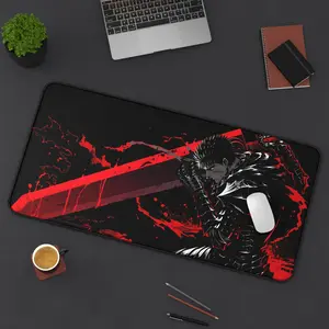 Guts Berserk Anime Mouse Pad, Keyboard Mat, Berserk Gaming Playmat, Berserk Dark Fantasy Anime Desk Mat For Computer Accessories, Gift For Gamer
