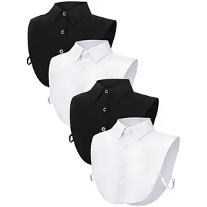 4 pack Detachable Dickey Collar Fake Half Shirts Collar for Women Shirts Dickey for Girls Favors