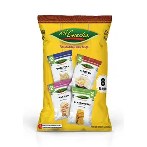 Mi Cosecha The Healthy Way To Go Chips, Four Flavor Variety Mix Pack, Cassava, Mixed, Plantain, and Taro, 2 Ounce Bags (Pack of 8)