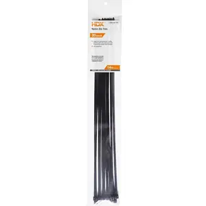 14 in. UV Resist Zip Ties, Black (20-Pack)