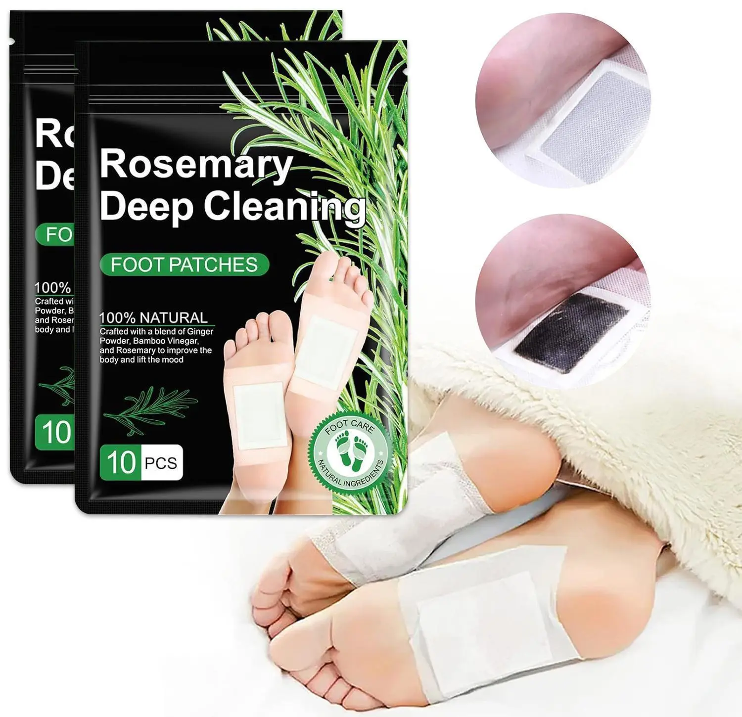 Ginger Foot Pads  Herbal-Inspired Foot Stickers Designed for Comfortable Daily Use, Easy to Apply and Gentle on the Skin, Suitable for Relaxing Nighttime Foot-Care Routines