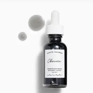 Earth Harbor Obscura Night Repair Concentrate - Detoxifying Reset Ampoule with Black Diamond & Barichond 1 fl oz
