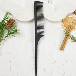 Fine Tooth Rat Tail Comb for Hair Styling, Plastic Tail Comb for Volume and Night Hairstyles, Suitable for Women and Men