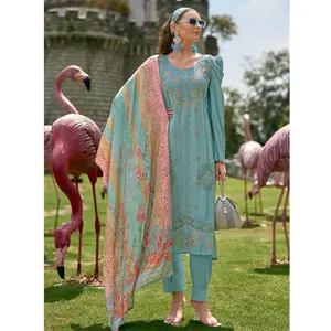 Zariha Blue Anarkali