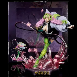 Demon Slayer Kanroji Mitsuri 22cm Anime Figure – GK Statue for Desktop, Shelf & Room Decor – Collectible Toy for Boys, Teens & Adult Fans – Holiday & Birthday Gift