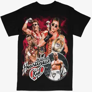 Shawn Michaels T-shirt For Men Women, For Fans Unisex Casual Streetswear Top Heartbreak Kid WWF WCW Wrestling