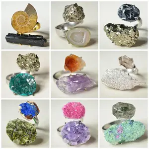 Asteraia [Tray #D No.D01-D15] Variety Crystal Ring –  Handmade Gemstone Ring Daily Wear Healing Summervibes