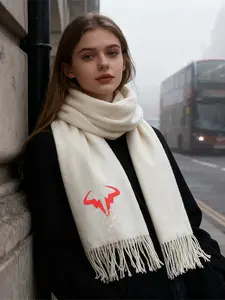 Red Bull Logo Scarf Winter Fashion Warm Accessories for Sports Fans and Outdoor Activities Ideal Christmas Birthday Valentines Day Gift for Men Women Teens Adults Cozy Knit Wrap for Cold Weather and Seasonal Celebrations
