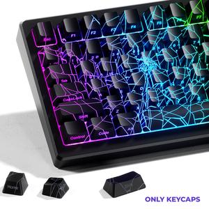 XVX SPIDER WEB Version Pattern Backlit OEM Profile IMD-Tech RGB Keycap Set for MX Switches ANSI Layout（only keycap, not include a keyboard）
