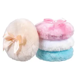 4 PCS Large Fluffy Body Powder Puff, Soft Powder Puff for Body Face, Washable Reusable Makeup Puffs