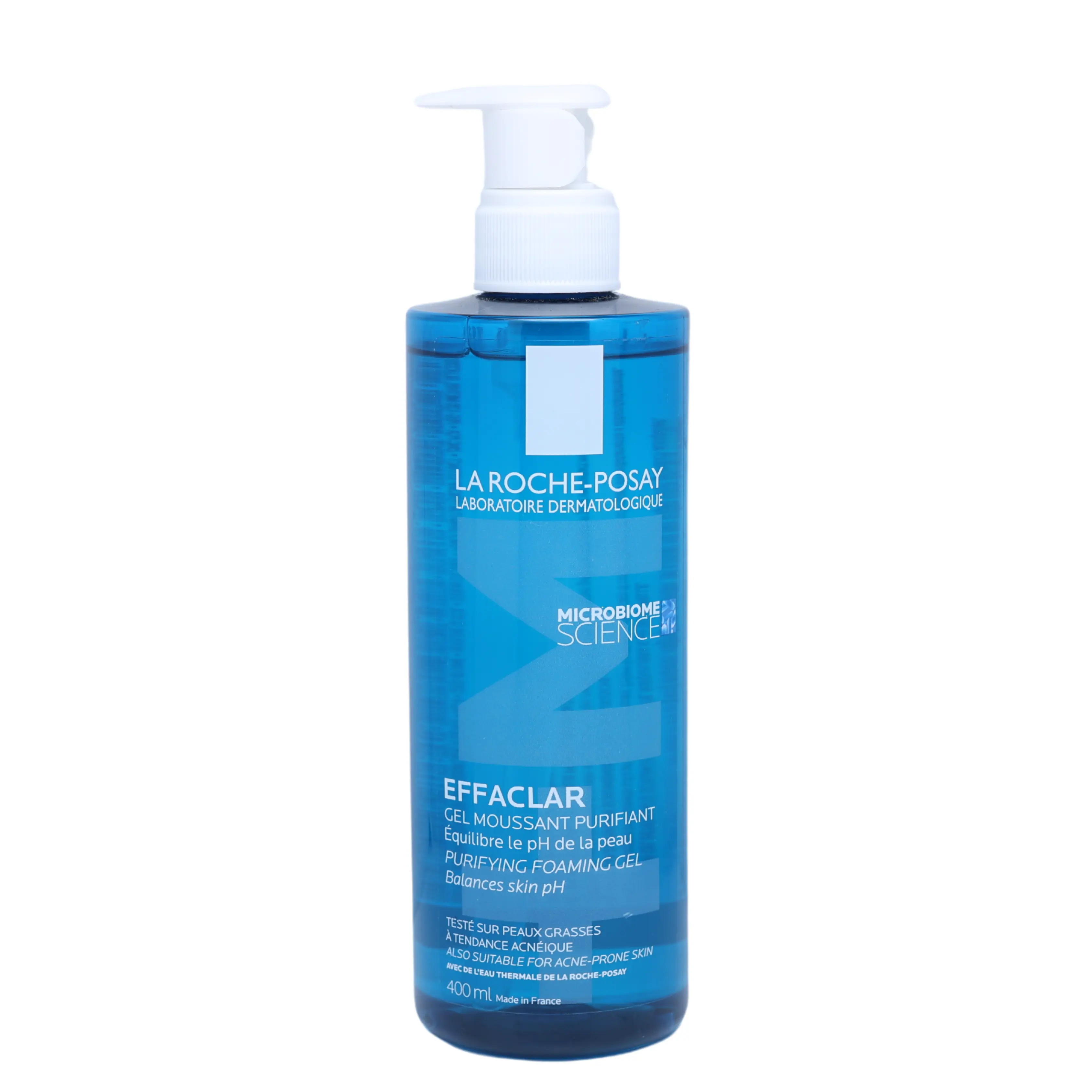 LA ROCHE-POSAY Effaclar Purifying Cleansing Gel with Salicylic Acid, Soothing Facial Cleanser for Oily & Acne-Prone Skin, 400ml, Oil Free Cleanser, Pimple Cleanser