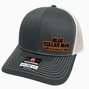 Blue Collar Man with A Crazy Lady Hat - Richardson112&Snapback Colorful