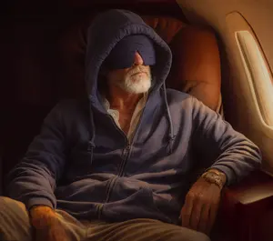 Apollo Zipper Hoodie | The Original Built-In Eye Mask Travel Hoodie