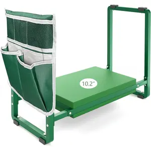 Garden Kneeler and Seat, 10.2" Wider Heavy Duty Thick Gardening Bench for Kneeling and Seat - Multifunctional Kneeler Bench, Gardening Gifts for Women, Seniors Grandparents, Green