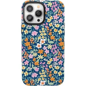 Casely iPhone 13 Pro Max Case | Full Bloom | Navy Floral | Bold Protective Design | Compatible with MagSafe