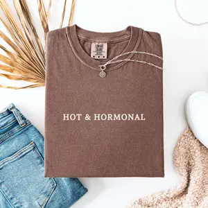 Comfort Colors® Hot & Hormonal T-shirt, Pregnancy Announcement Tee, Baby Reveal Shirt, Expecting Mom Sweatshirt, Mother's Day Gift