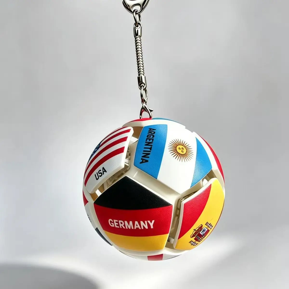 12-Sided Unisex Football National Flags & Constellation Print Decompression Pendant Collectibles - Bonfire Decor, Anniversary Gift, Party Supplies Accessory for Baby Shower Bags