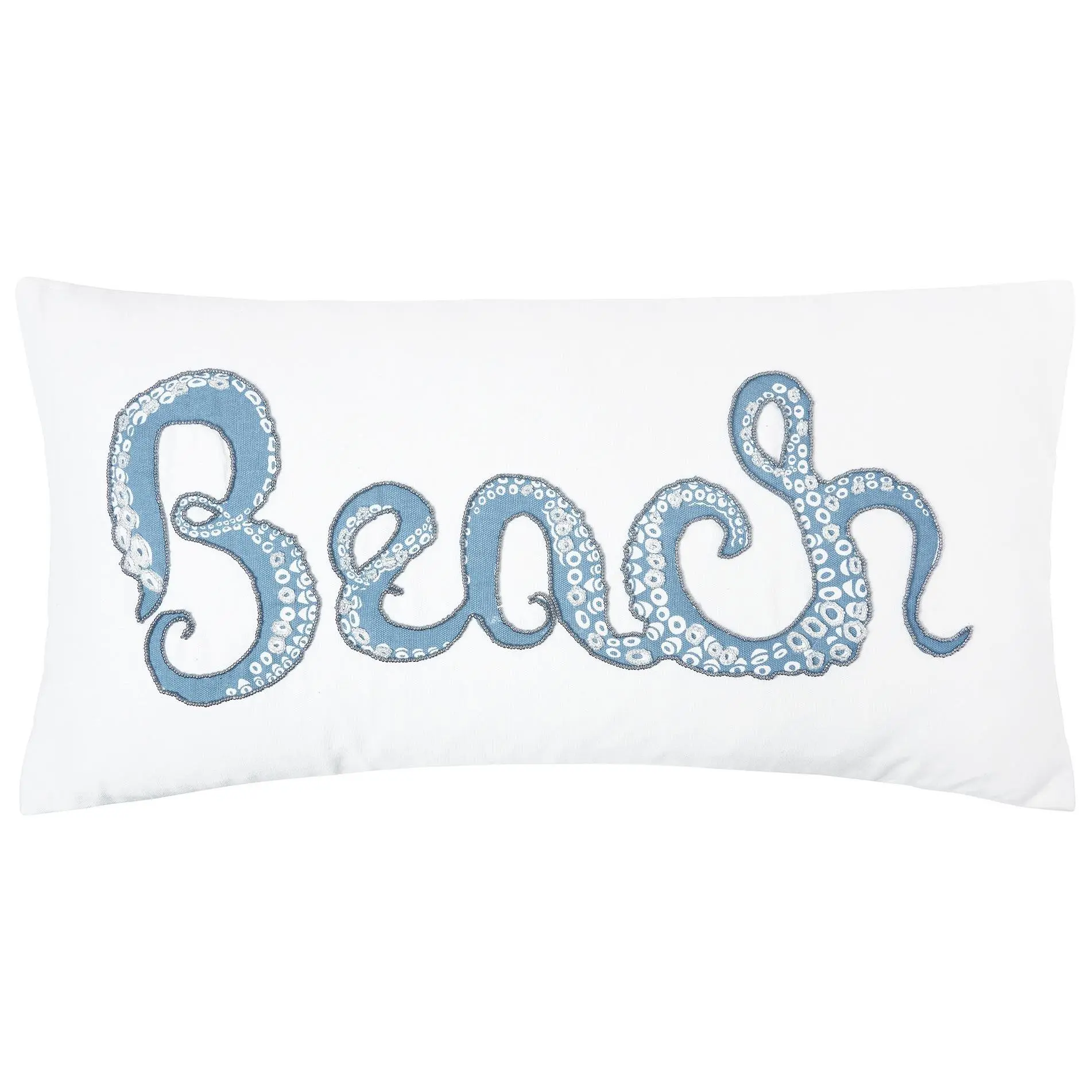 12" x 24" Octopus Beach Printed Throw Pillow by Valerie
