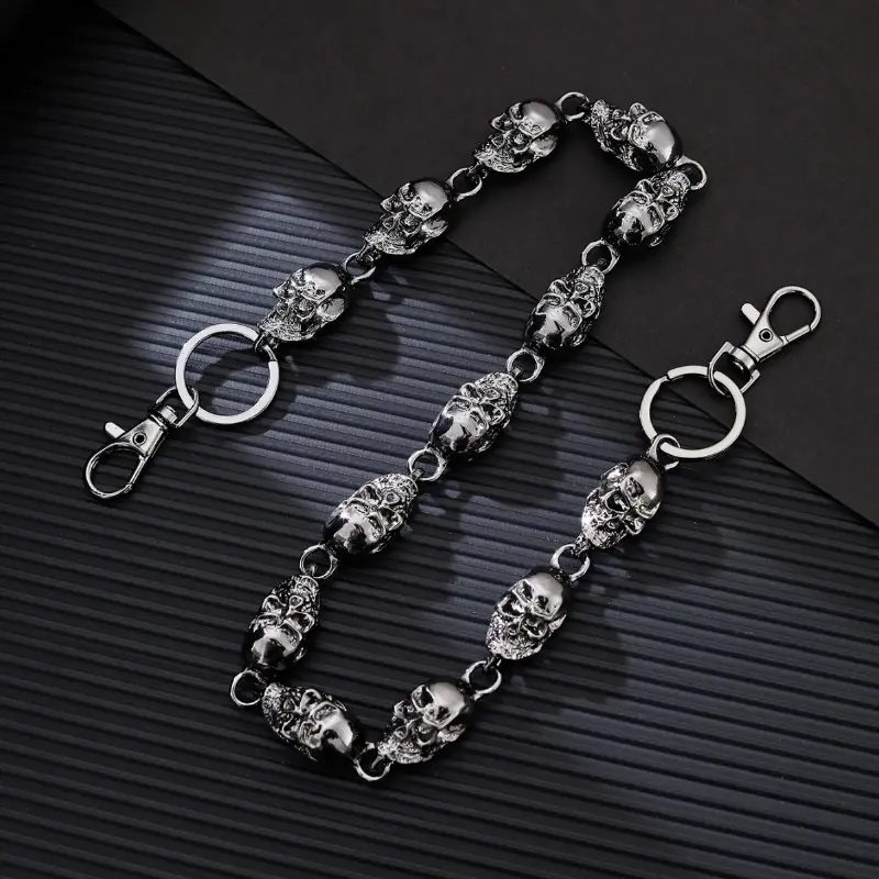Trouser Chains for Men Pants Chain Jean Chains Belt Chain Biker Wallet Chain Skull Pants Chains for Men Biker Chain Punk Heavy Skull Goth Accessories