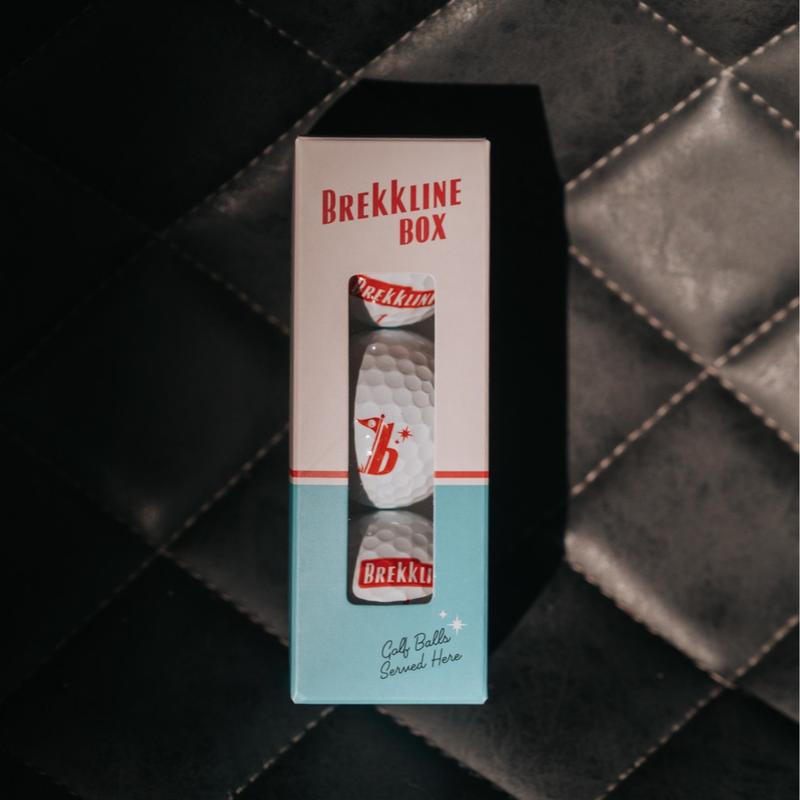 Brekkline Max3 Golf Balls - 3 Piece Urethane - Red & Yellow, 6 Packs Each + 30 Pack Brekkline Tees