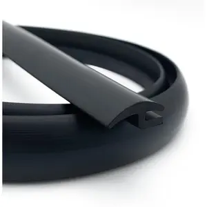 Front Windshield Rubber Seal Strip, Windshield Weather Stripping, Molding Trim Strips for    RV SUVs, 20Ft, Black