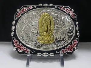 Western Style Saint Mary Buckle Hebilla Vaquera La Virgen