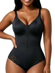 1 Piece Women's Colombian Fajas Full Body Shaper, Shapewear, Adjustable Shoulder Straps & Hook Closure Design, High Compression Bodysuit for Tummy Control and Butt Lifting, Soft Comfort Shaping Jumpsuit, Perfect for Sports, Workouts and Daily Active Wear