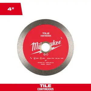 Milwaukee 49-93-9502 4" Continuous Tile Diamond Blade