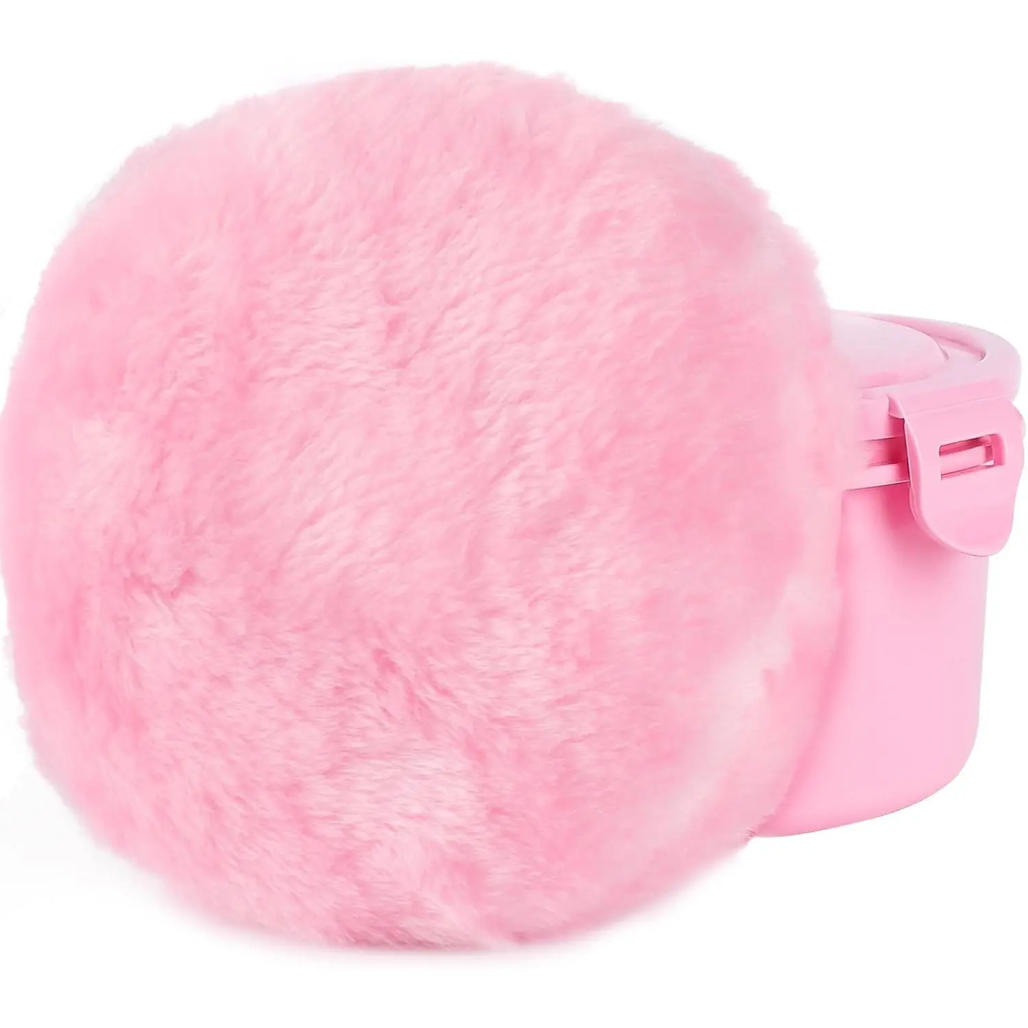 Body Powder Puff, Powder Puff for Body Powder, 6 Inch Extra-Large Powder Puffs,Ultra Soft Fluffy Velour Powder Puff, Pink