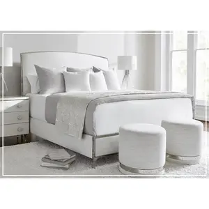 Bernhardt Silhouette King Panel Bed in Gray
